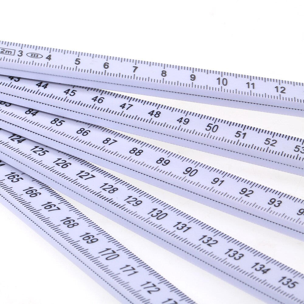 1M Folding Ruler Slide Ten-Parts Fold Up Rulers 3ft Versatile Inside Reading Carpenters Ruler Education Meter Measuring Tool
