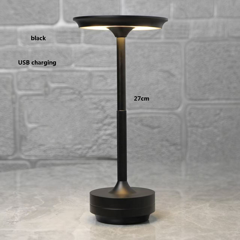 USB oplaadbare tafellamp, aluminium restaurantbar tafellamp, dimmende sfeer aanraakschakelaar, decoratieve draagbare tafellamp: 4.5w