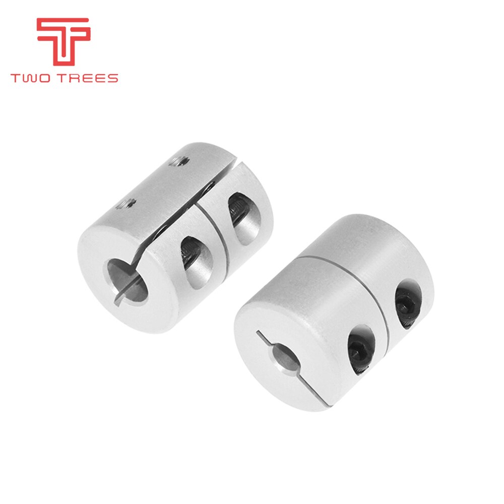 Piezas de impresora 3D T8, tornillo de plomo, acoplador de eje rígido, paso a paso abrazadera, acoplamiento de servo motor D20 L25 5x8x25mm para cr10 ender 3, 1 ud.