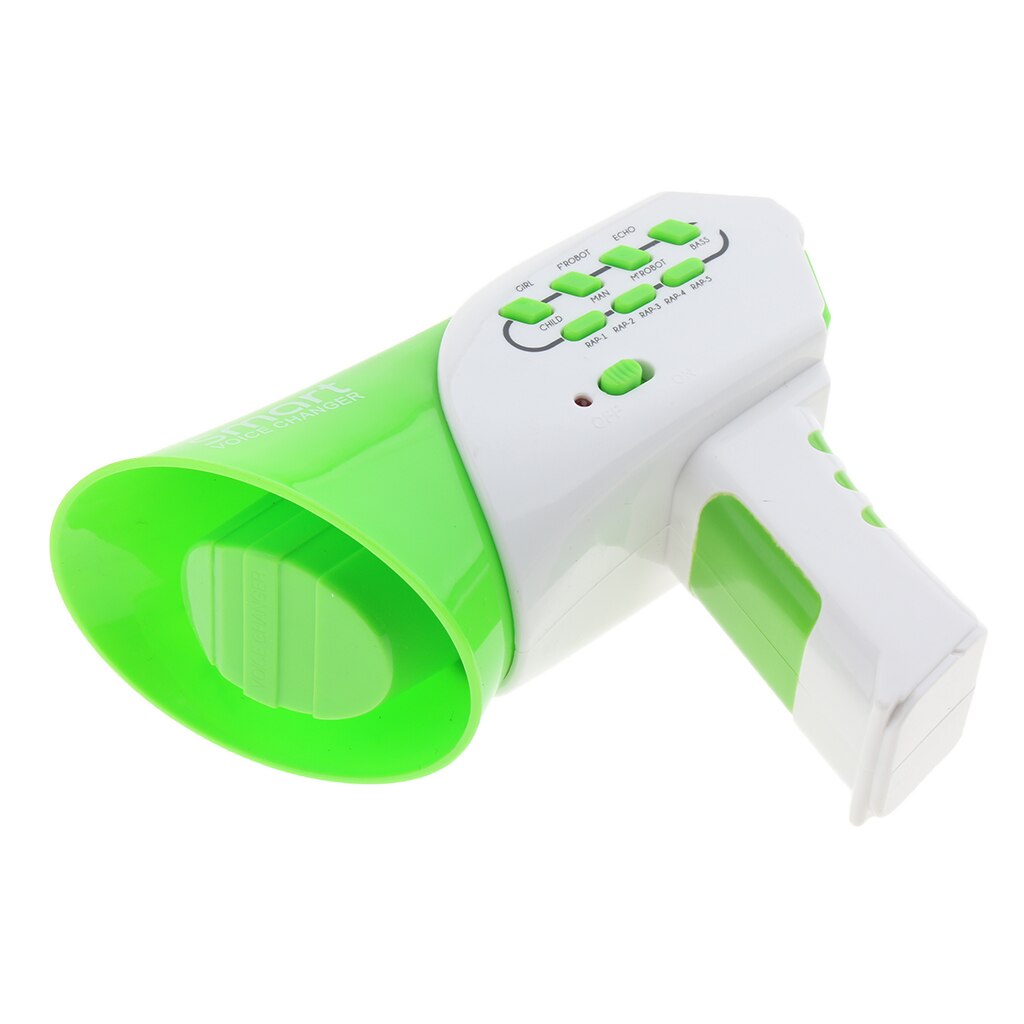 Mini Green Voice Changer Toy with 7 Different Voice Modes and 5 DIY Music Modes, Kids Halloween Party Supplies