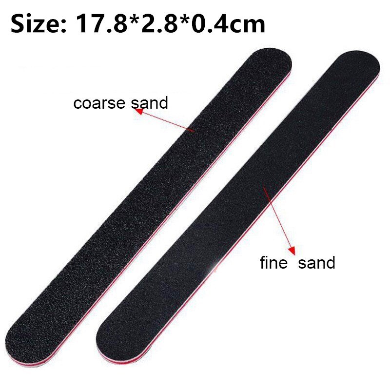 10PCS/Set Acrylic Nail File Buffer 100/180 Double Side Of The Nail File Buffer Trimmer Lime Buffer Nail File Nail Art Tools