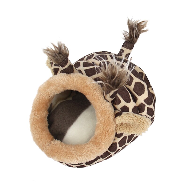 Plüsch Haustier Haus Guinea Schweine Hamster Igel Kaninchen Niederländisch Ratten Super warm Nette Warme Kleine Ebene Bett Hamster: Giraffe / 19cmx17cmx13cm