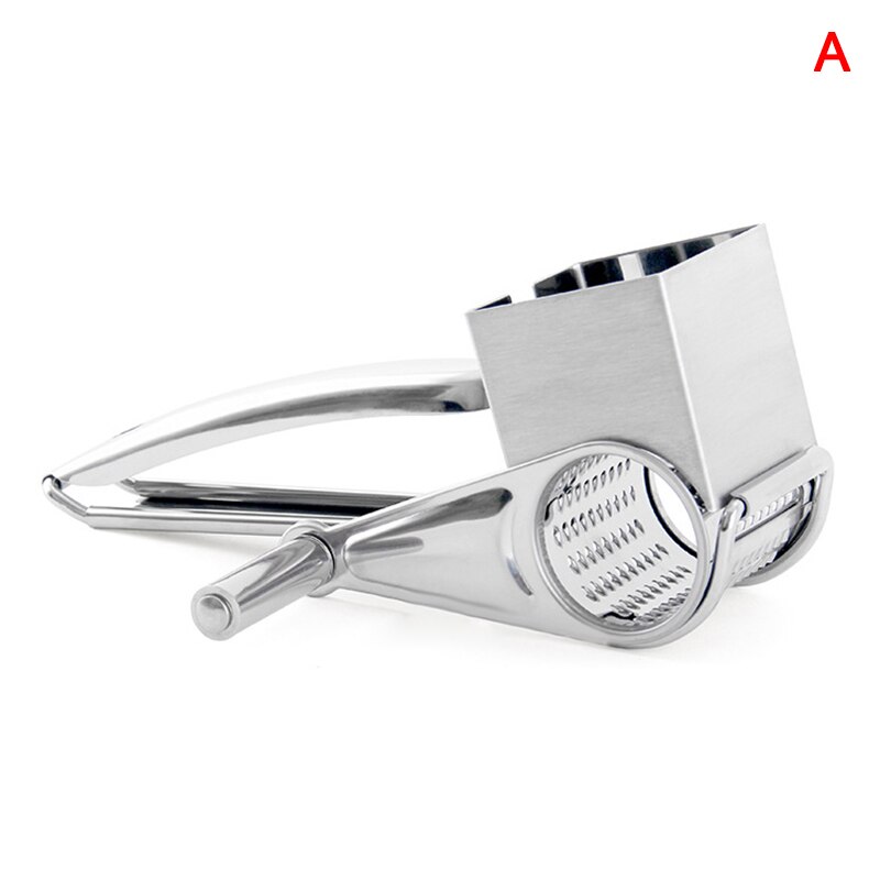 Newest Stainless Steel Cheese Grater Hand Crank Rotary Blades Vegetable Grinder Kitchen: a