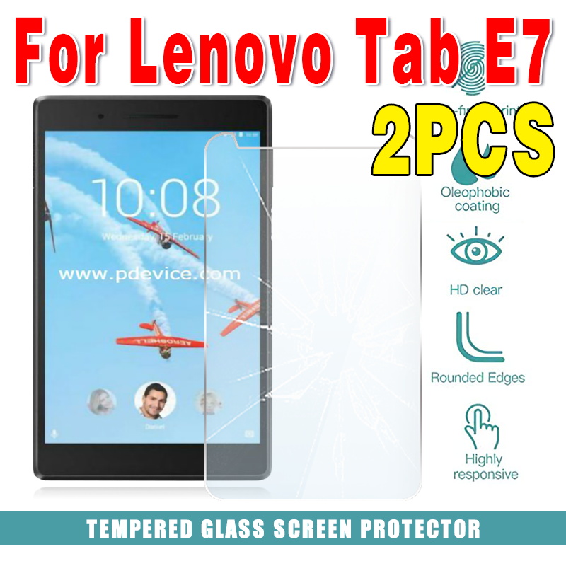 2Pcs Tempered Glass for Lenovo Tab E7 E10 M7 M8 M10 TB-X605F/M10 FHD PLUS 10.3 inch Full Cover Protective Screen Protector Film: Tab E7