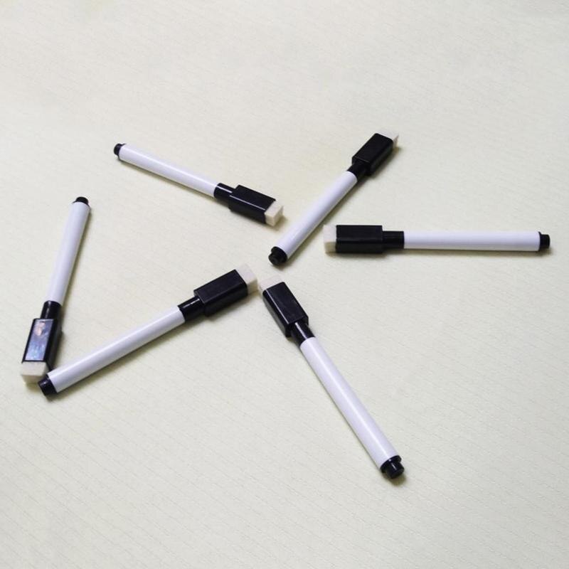 10 Stks/partij Gekleurde Inkt Whiteboard Marker Pen Set Met Pen Kinderen Marker Gum Marker Briefpapier Kids Pen Uitwisbare