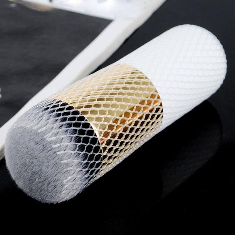 50/10 Pcs Up Kwasten Netto Protector Guards Voor Foundation Oogschaduw Concealer Brush Schede Mesh Netting Cosmetische Gereedschap