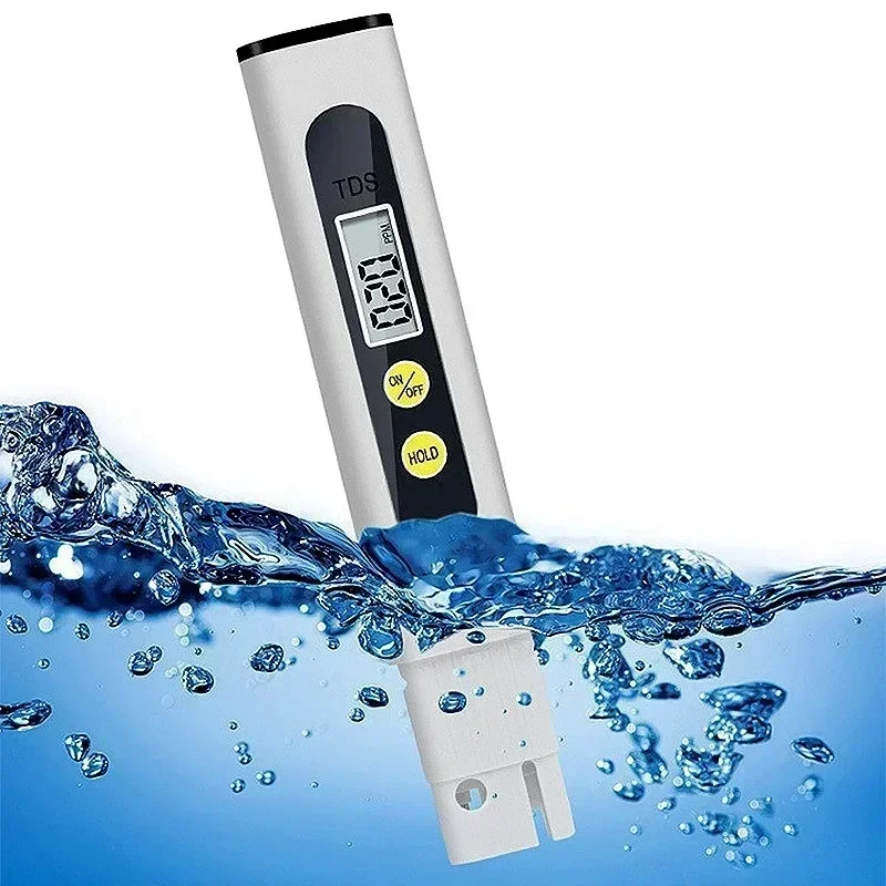 TDS Meter Digitale Water Tester 0-9990ppm Drinkwaterkwaliteit Analyzer Monitor Filter Snelle Test Aquarium Hydrocultuur Zwembaden: WHITE
