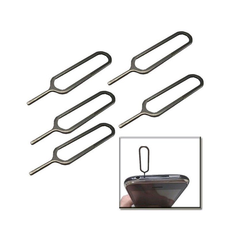 50Pcs Eject Sim Card Tray Open Pin Naald Sleutel Tool Sim-kaart Lade Pin Eject Tool Universele Mobiele Telefoon sim Kaarten Accessoires
