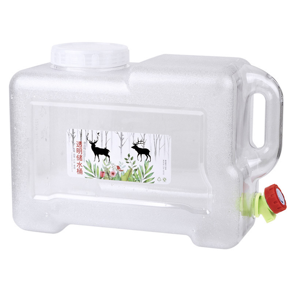 5L/12L Food Grade PC Water Container Outdoor Large Capacity Water Bucket Hiking Camping Water Tank With Faucet Water Bucket