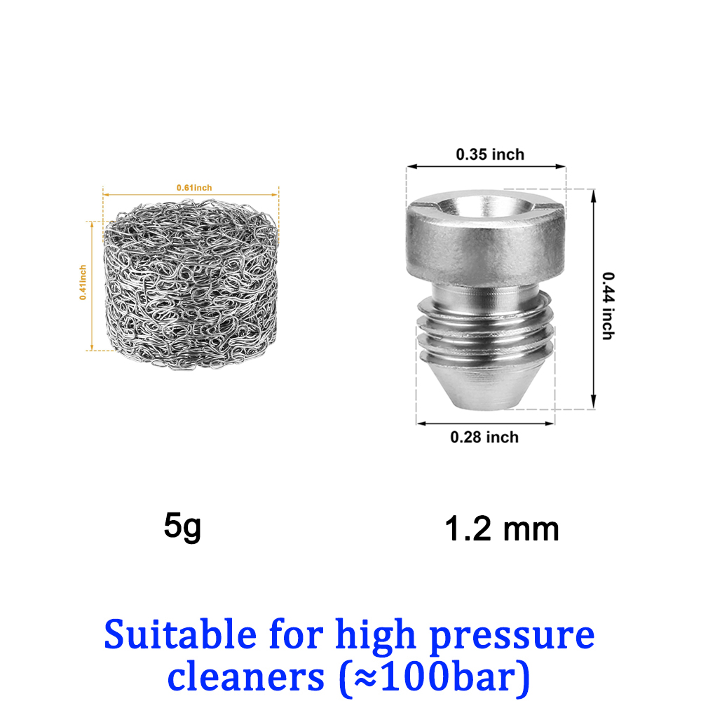Schuimgenerator voor het wassen Automotive Kanonsproeier Schuimlans Opening Mondstuk Mesh Filter 0,9 MM tot 1,4 MM Autowasbenodigdheden: Roze
