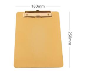 Metal Clip Board Folder Multifunctional A4 Writing Clips Board Clamp Paper Clipboard Holder Hanging Plate Sketch Student Office: Rose Red