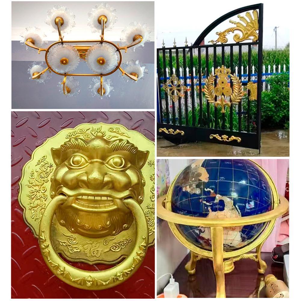 100g/bottle Gold Paint Water-based Bronzing Paint For Wood Gold Statue Furniture Gold Paint Safe Non-toxic Gold Foil Paint R6m7