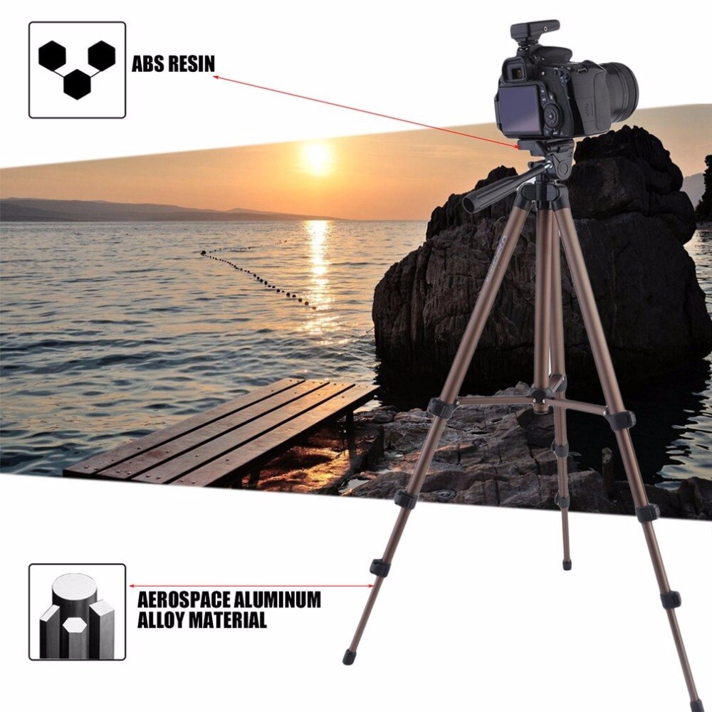 Weifeng WT3130 Camera Phone Holder Tripod Bracket Stand Mount Monopod Styling Accessories For Mobile Phone DLSR Camera