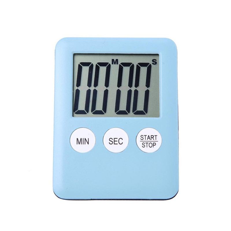 7 Kleuren Super Dunne LCD Digitale Scherm Kookwekker Vierkante Koken Tellen Countdown Alarm Magneet Klok Elektronische timer