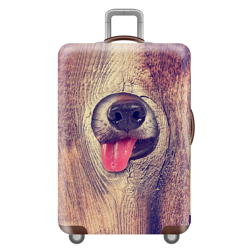 Thicken Luggage Cover Elasticity Trolley dust cover Suitcase Protection Cover For 18-32 inch Suitcase Case Travel accessories: L / Ivory