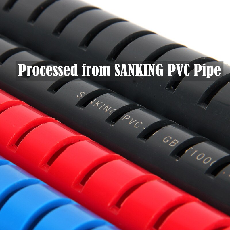 2PCS-Pack DIY 20mm to 50mm Rain Pipe Aquarium Filter Tank Outflow Pipe Spray Rain Bar External 3 Color Available