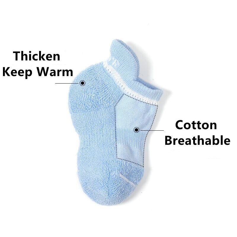 6 Paare/los Winter Baumwolle Socken Anti-Unterhose nicht Schleudern Knöchel Socken Baby Kleinkind freundlicher Jungen Mädchen 0-7Jahre