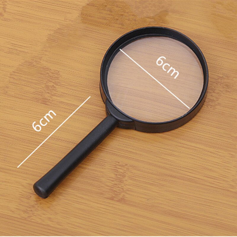 Mini Pocket Magnifying Glass Hand Held 60mm Magnifier 3X Magnifying Loupe Reading Glass Lens For Reading Books Newspaper