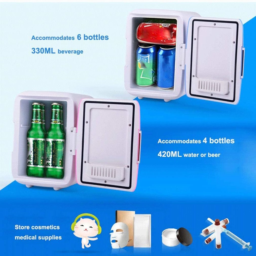 Portable Car Freezer 4L Mini Fridge Refrigerator Car Refrigerator Cooler Heater Universal Vehicle Parts