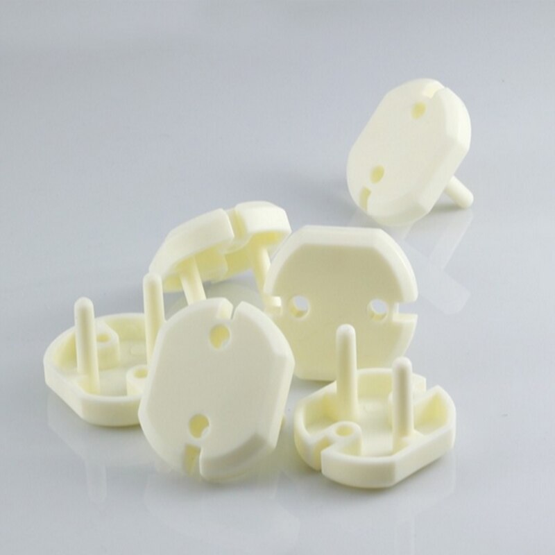 100PCS Euro Standard Children Electrical Safety Protective Socket Two Phase Baby Security Electric Cover Outlet Plug