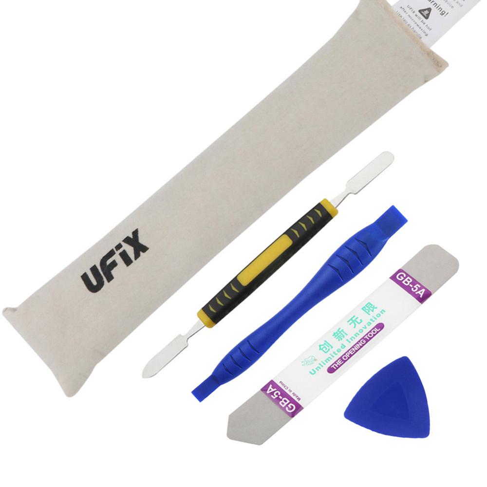Laptop Tablet Screen Opening Tool Kit Microwaveable Heat Bag Opener Pry Spudger for iPad Samsung Galaxy Tab Repair Hand Tool Set: 5 in 1 Kit