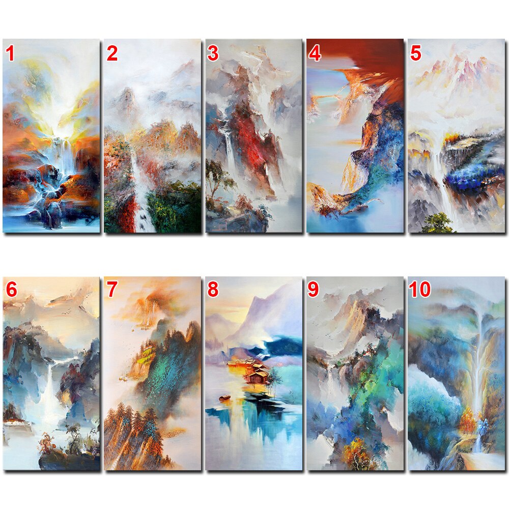 Hotel Villa Posters And Prints Landscape Pictures Living Room Abstract Painting DIY Wall Art Canvas Paintings