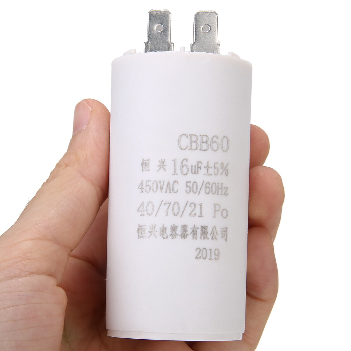1pc dobbelte indsatsdele start kondensator motor permanent 16uf 450v 50 60 hz cbb 60 kondensator ac motor mikro dele