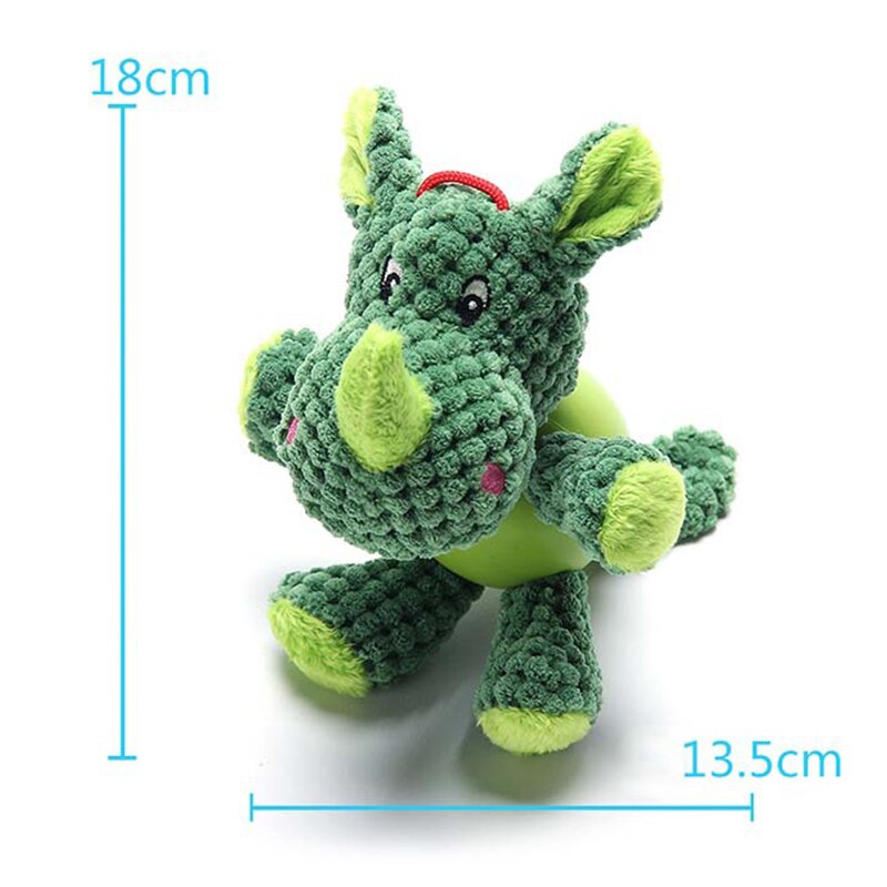 Dog Toys for Small Dogs Molar Bite Rubber Chew Small Toys Interactive Cute Dogs Teeth Cleaning Pets Accessories Monkey Pattern: Rhino