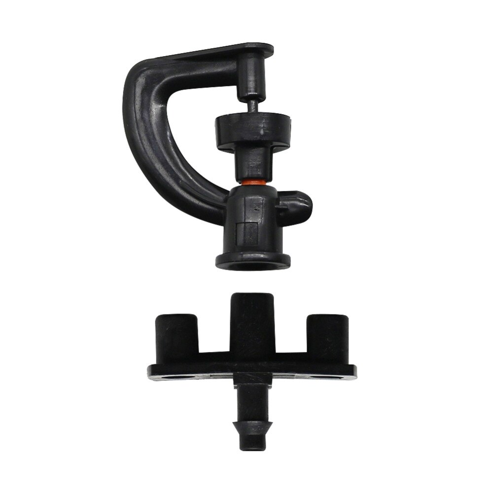Microaspersor para invernadero con conector de púas, aspersor de distancia media para Agricultura, Riego de césped, 5 piezas