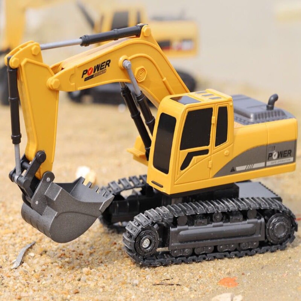 Excavadora a control remoto 2,4 Ghz, 6 CANALES, 1:24, Tecnics, juguete para niños, coche a control remoto, ingeniería, radio controlado, CGStore móvil