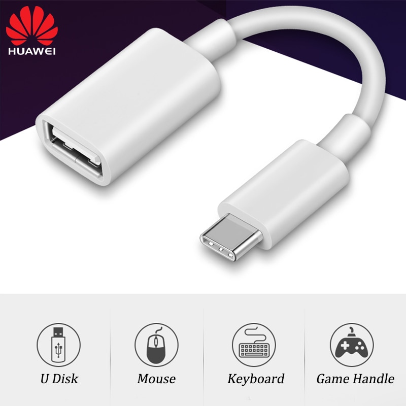 Originele Huawei Usb 3.0 Type-C Otg Kabel Adapter Type C USB-C Otg Converter Voor Huawei P40 P30 P20 pro Mate 30 20 Pro Honor V30