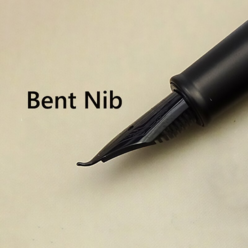 Picasso Pimio Black Metal Fountain Pen Titanium Black EF/M/Bent Nib 0.38/0.6/1.0mm Matte Barrel Box Option Business Pen Set