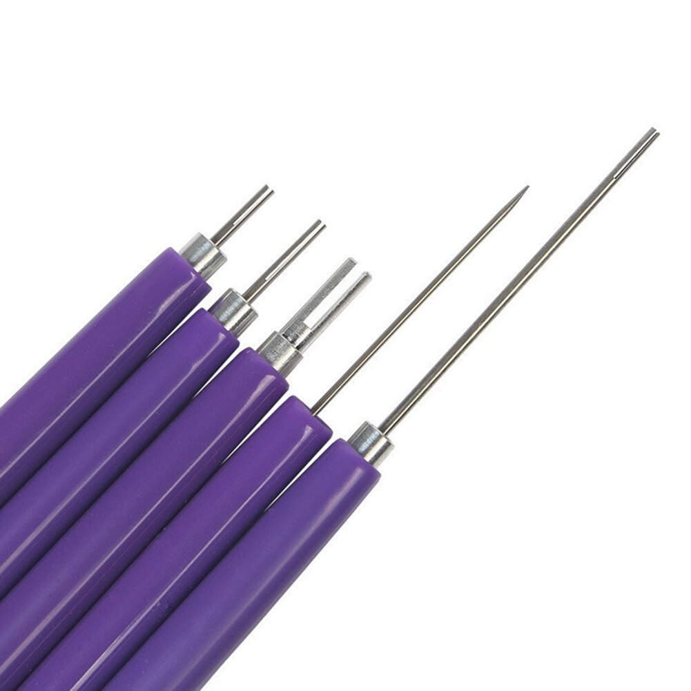 5Pcs Quilling Paper Pen Portable Scrapbooking Manual PVC Handle DIY Origami Rolling Slotted Structure Quilled Tool