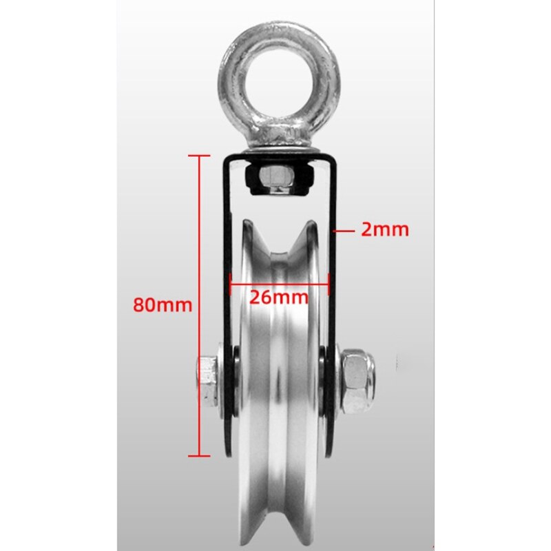 Roulement poulie maison gymnastique en alliage d'aluminium Fitness ascenseur accessoires Fitness poulie équipement de Fitness