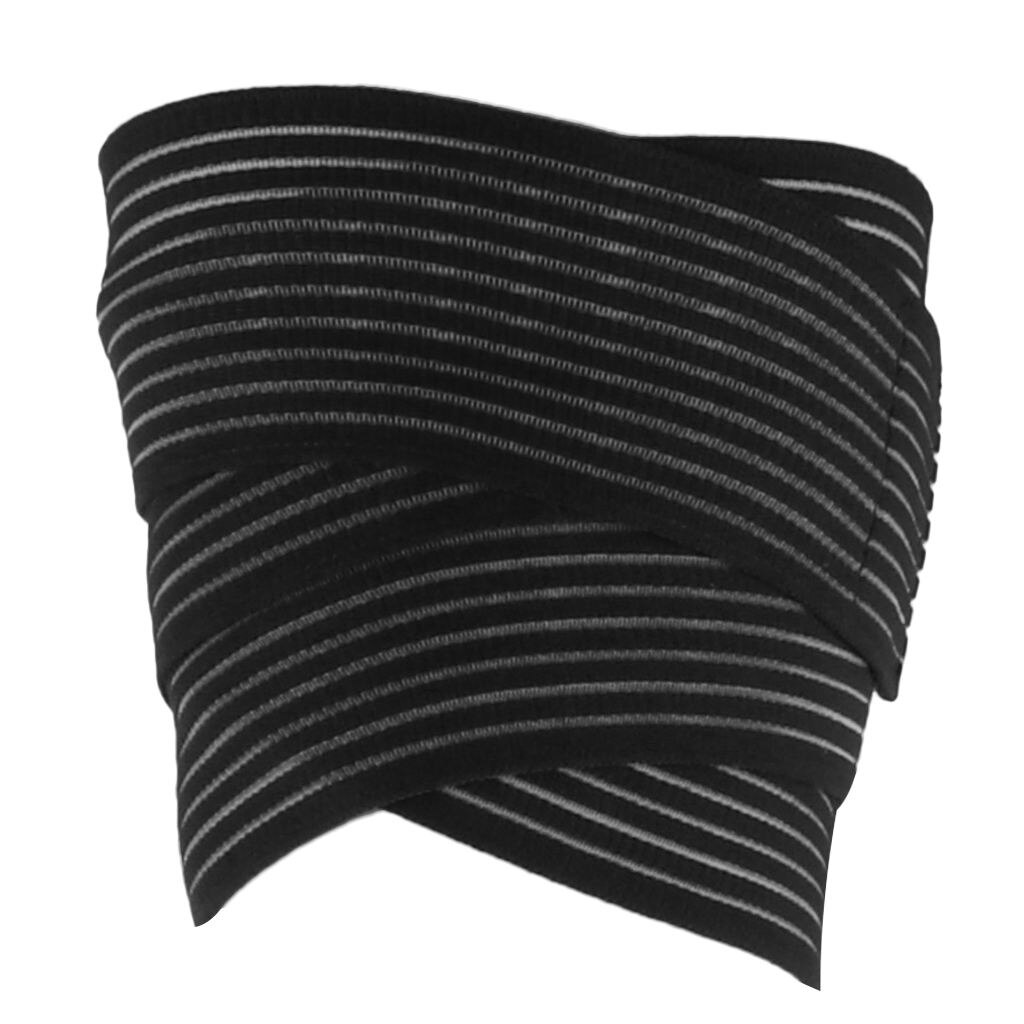 Compression Bandage Wraps, Elastic Straps Support Protector for Legs Thighs Knee Calf Leg Cyacling Climbing Trainning Access: Black 200cm