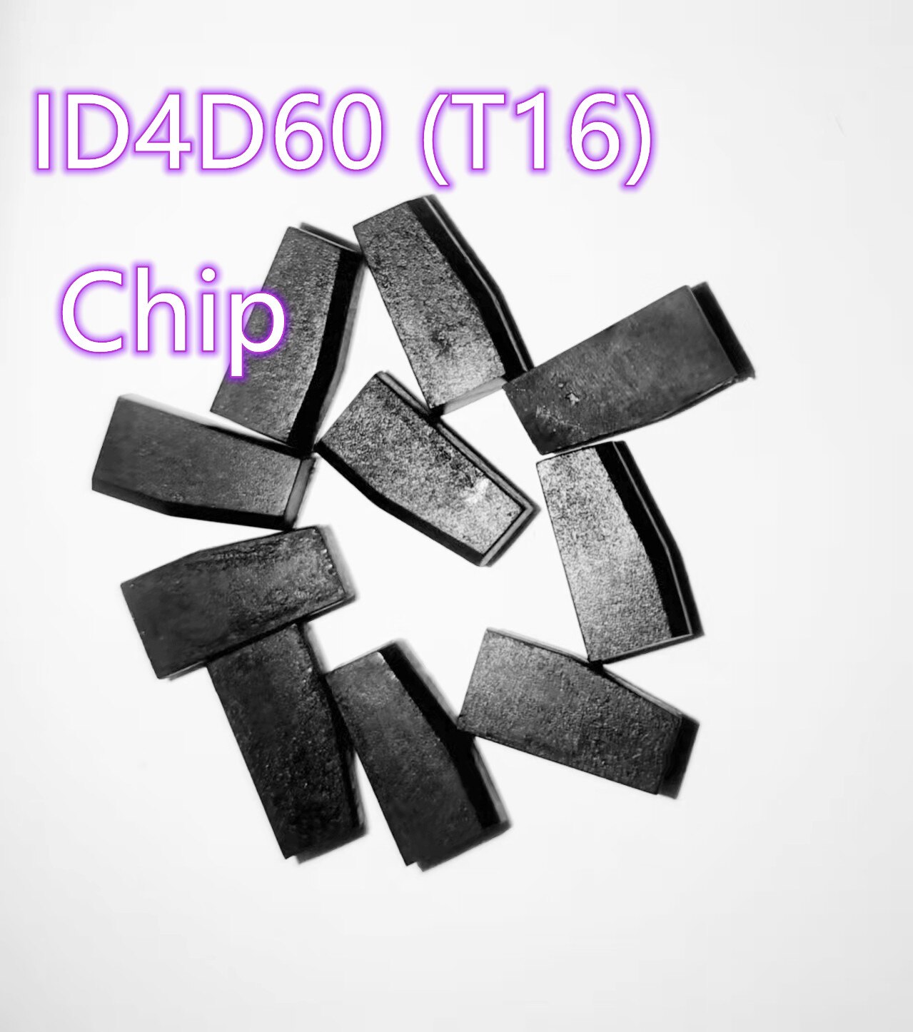 Zwarte Chip ID4D60 4D60 (T16) Na Markt Carbon Transponder (80bit) 4D60chip Keramische Chip Autosleutels