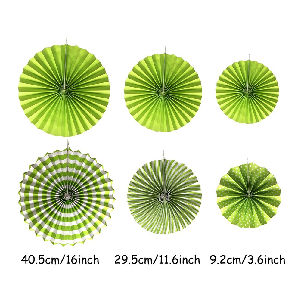 Paper Pompom Fan Ball Honeycomb Decoration Room Wedding Birthday Passover Baptism Birthday - Green