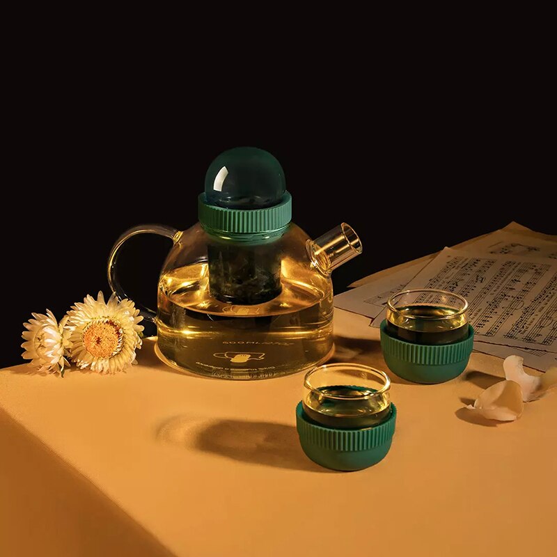 Xiaomi Glass Teapot Set Heat Resistant Household Spherical Tea Kettle With Infuser Heatable Water Jug Tea Tools Bar Supplies