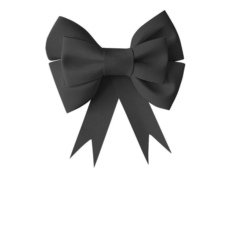 50cm Große Größe verrotten Bogen Dekoration Hochzeit Geburtstag Party Handgemachte DIY Dekoration Heimat Dekoration Bogen Schießen Requisiten Dekoration: Schwarz