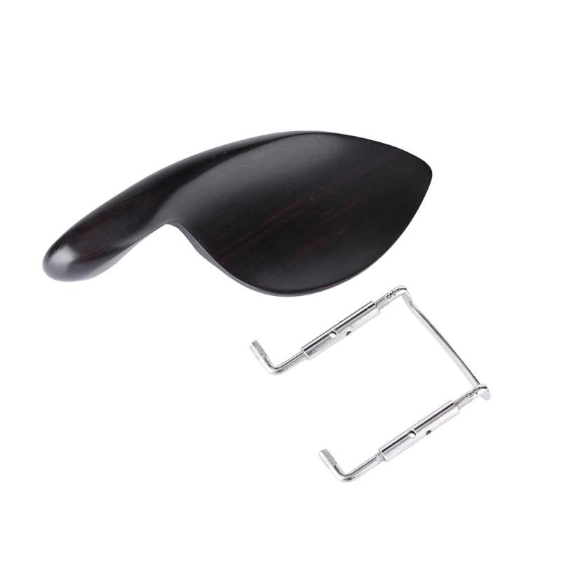 1pc Ebony Wood Fiddle Chin Rest Chinrest for 3/4 4/4 Violin Black