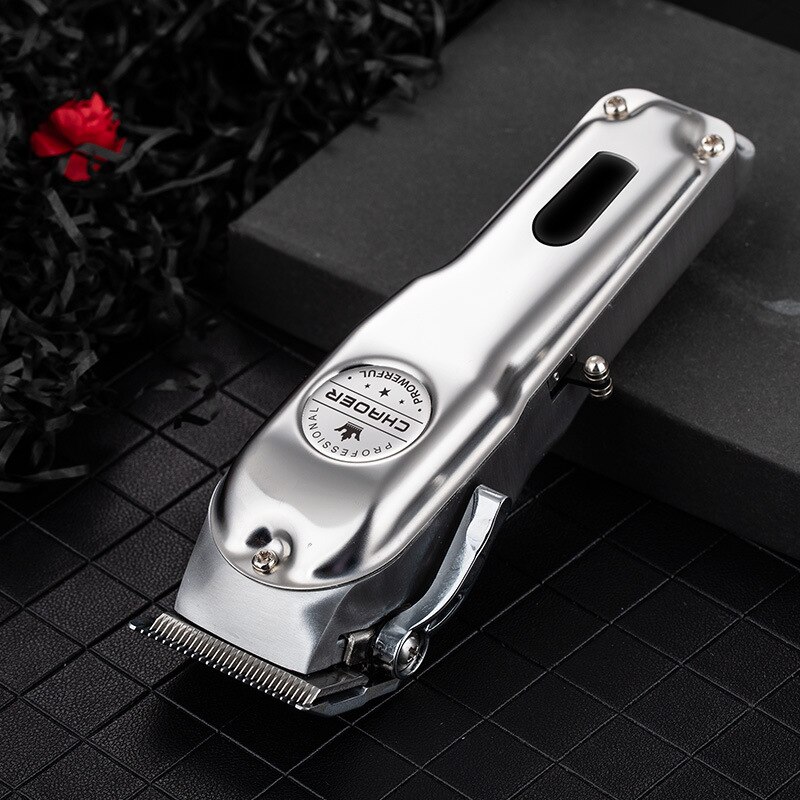 makina de corta cabelo profesional kapper Tondeuse trymer Trimmers Professionele Tondeuses Mannen Clippers Kapper Haar Snijmachine Voor Barbershop Lcd Tondeuse Alle Metalen