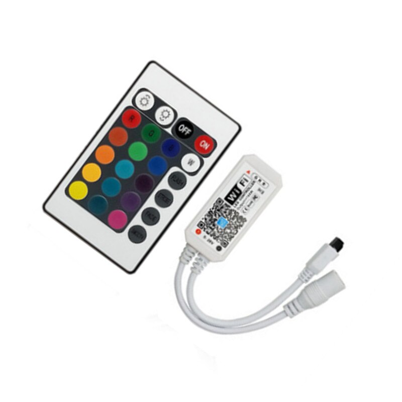 1 Pcs Wifi Rgb Controller Dc 5-28V Mini 24 Toetsen Alexa Muziek Controller Light Strip Controller Voor rgb Led Strip