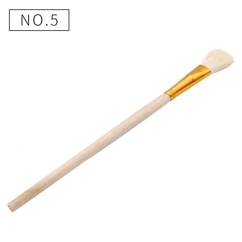 10 stücke Wolle Stift Pinsel Glatte und Weiche Gold Blättert Stift Gute Werkzeug für Vergoldung Blätter Pinsel: Nein5