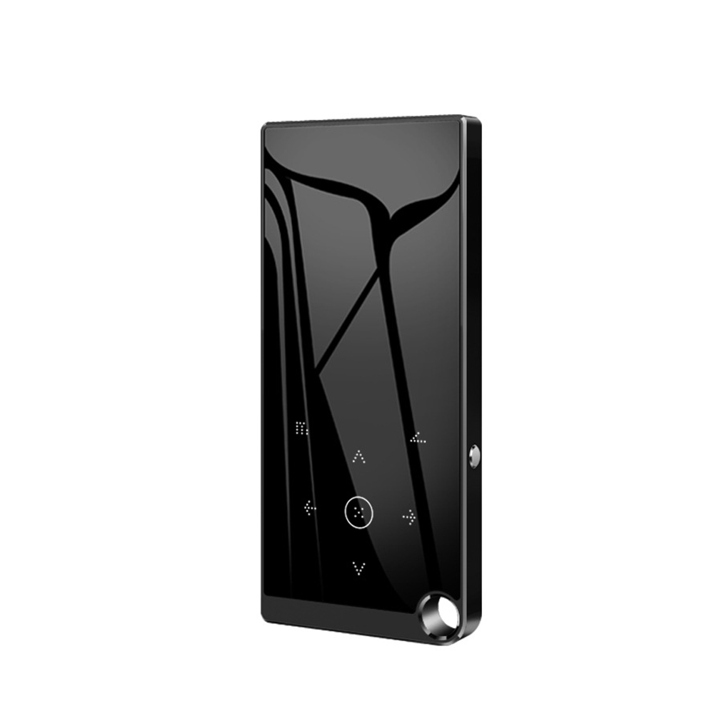 2,4-calowy ekran Bluetooth5.0 Odtwarzacz Mp3 Przycisk dotykowy Przenośny sprzęt audio Bezstratna muzyka Hifi Walkman FM/Ebook/nagrywarka/odtwarzacz wideo MP4: Black