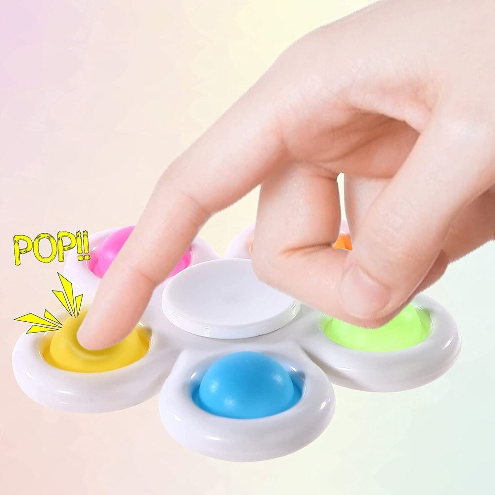 Neue Plus Fidget Spinner mit Einfache Dimple Fidget Spinner für Erwachsene Kinder-Einfache Dimple Zappeln Popper für Stress Relief