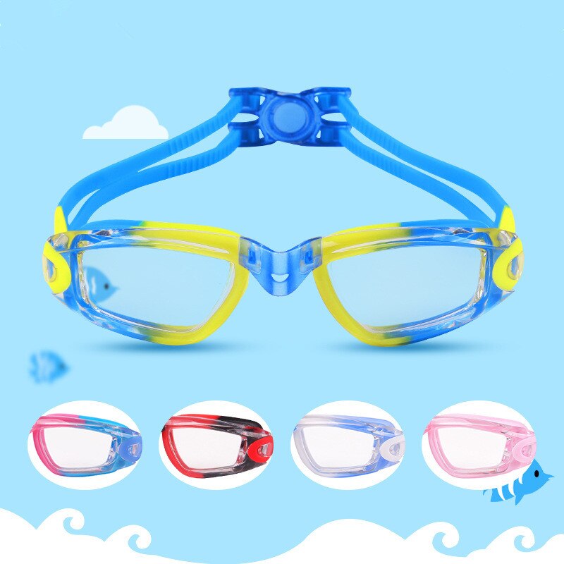 Kinderen Zwembril Waterdicht Anti-fog Platte Transparante HD Zwembril