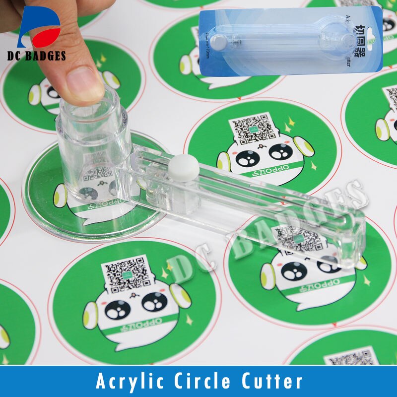 5pcs of Acrylic paper circle cutter special for making button badges