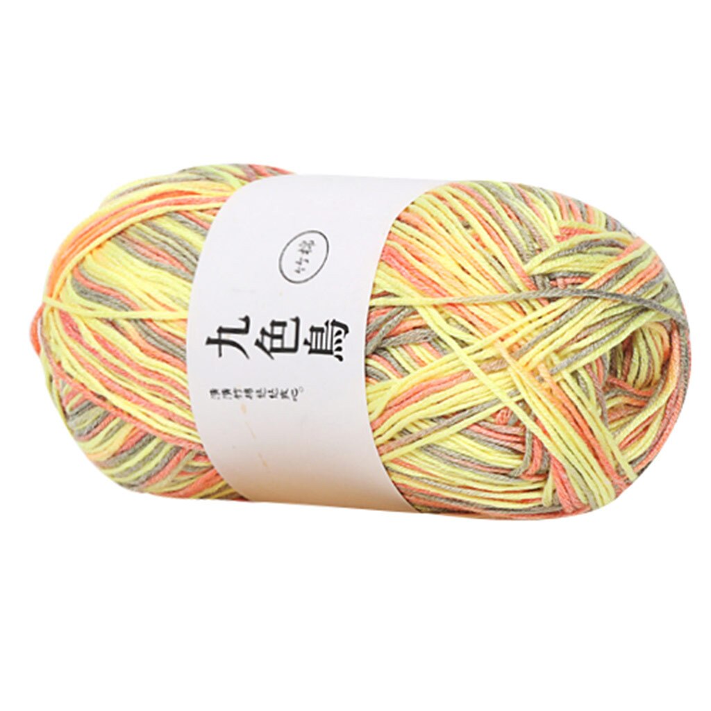 Bamboo Charcoal Cotton Baby Line Fine Wool Crochet Diy Children Cotton Yarn Comfortable Wool Blended Yarn Apparel Sewing Yarn: H