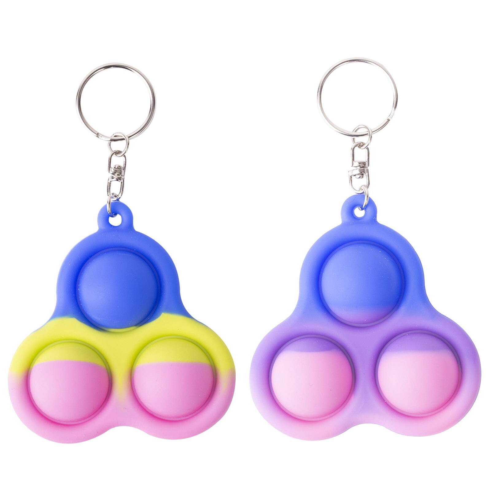 Silicone Fidget semplice fossetta giocattolo impugnatura decompressione giocattolo antistress mano Fidget adulti autismo educativo precoce necessità speciali: F