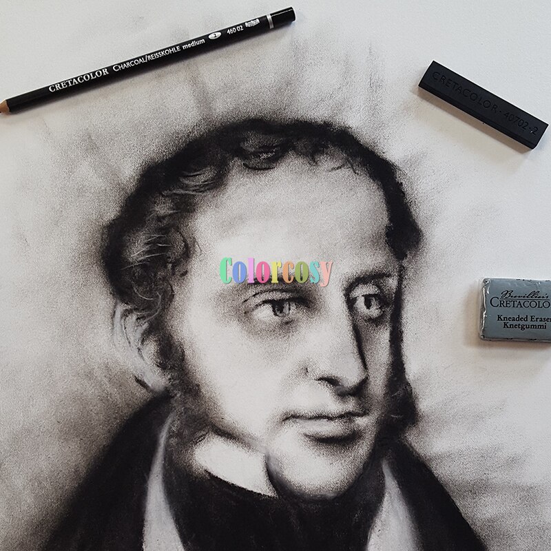 CRETACOLOR Nero Deep Black Pocket Pencil Set. Charcoal Pocket Pencil Set. Graphite Pocket Set. Oil Pencil Pocket Set.